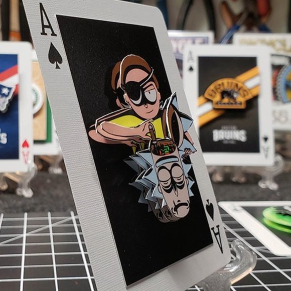 Rick and Morty EVIL MORTY - 3D Art Card Collectible Gift - w/Stand & Gift Box - Picture 1 of 6